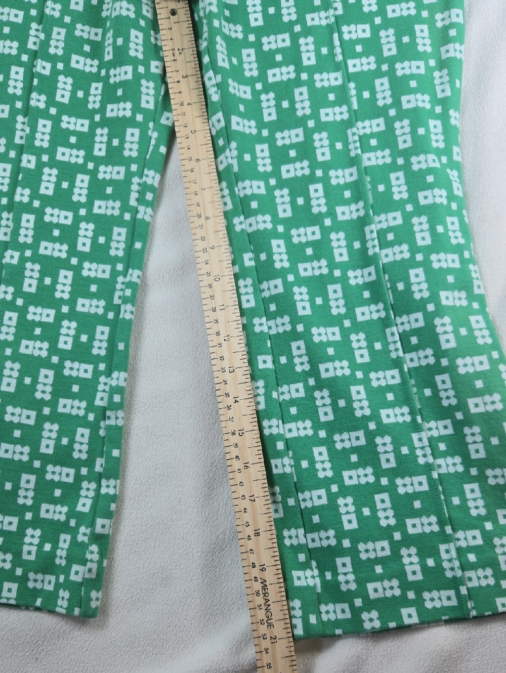 Anthropologie Maeve Mint Green Seam-Detail Leggings - Picture 4 of 9